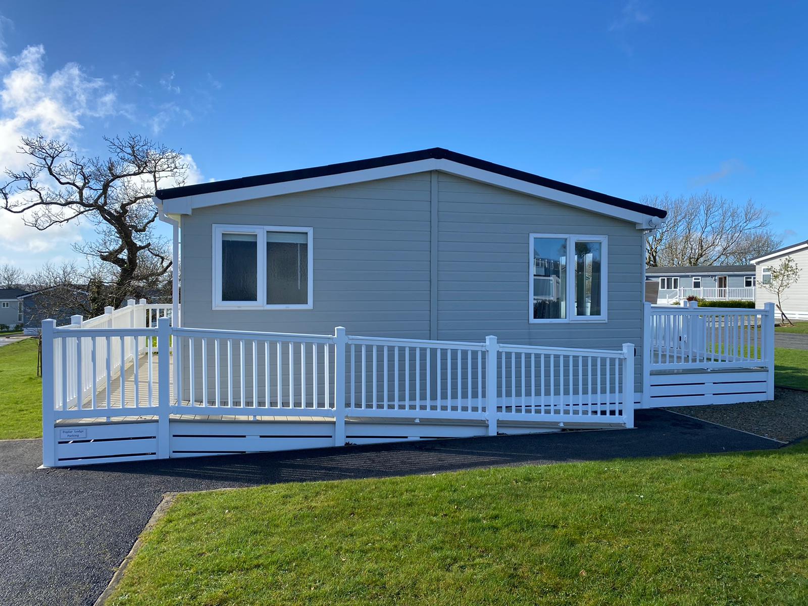 Wheelchair accessible ramp at Poplar Lodge - Florence Springs Luxury Lodges, Tenby, Pembrokeshire, South West Wales