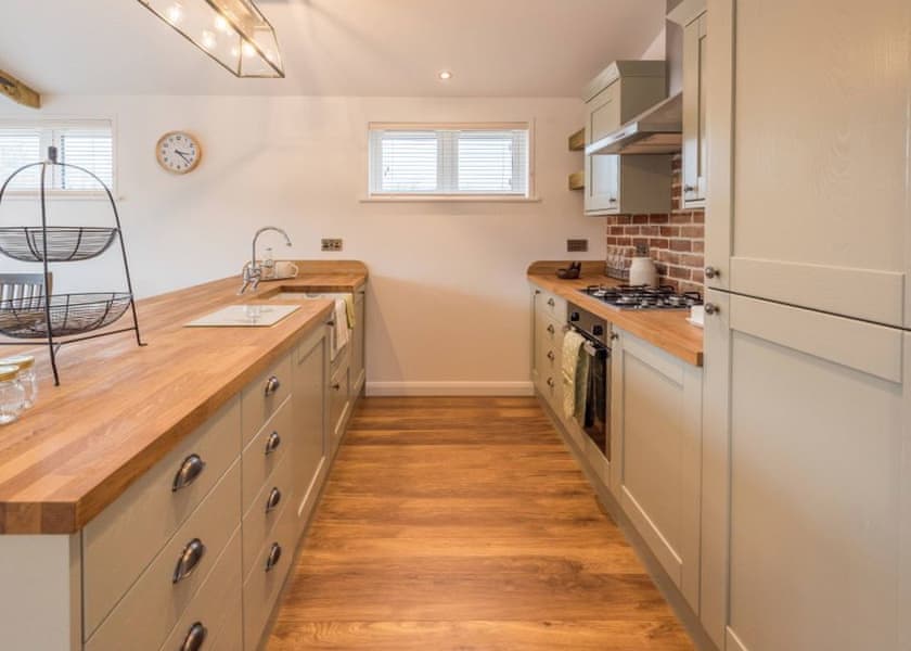 Chestnut Lodge kitchen - Florence Springs Luxury Lodges, Tenby, Pembrokeshire, South West Wales