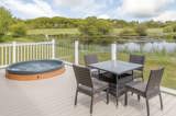 Silver Birch decking and hot tub - Florence Springs Luxury Lodge breaks, Tenby, Pembrokeshire, South West Wales