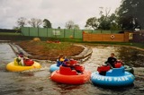 Heatherton's bumper boat lake in the early days