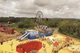 Outdoor play at Folly Farm - 15 mins from Florence Springs Luxury Lodges, Tenby, Pembrokeshire, South West Wales