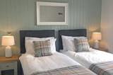 Elm Lodge twin bedroom - Florence Springs Luxury Lodge breaks, Tenby, Pembrokeshire, South West Wales