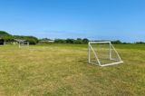 Football goals at Florence Springs Luxury Lodges, Tenby, Pembrokeshire, South West Wales