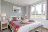 Willow Lodge double bedroom - Florence Springs Luxury Lodges with hot tubs, Tenby, Pembrokeshire, South West Wales
