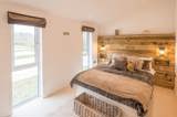 Pine Tree Lodge double bedroom - Florence Springs Luxury Lodges with hot tubs, Tenby, Pembrokeshire, South West Wales