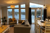 Snowdrop Lodge living area - Florence Springs Luxury Lodges with hot tubs, Tenby, Pembrokeshire, South West Wales