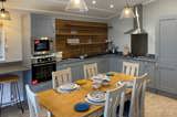 Snowdrop Lodge dining area - Florence Springs Luxury Lodges with hot tubs, Tenby, Pembrokeshire, South West Wales