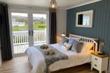 Beech Lodge double bedroom - Florence Springs Luxury Lodge breaks, Tenby, Pembrokeshire, South West Wales