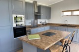 Tulip Lodge kitchen area - Florence Springs Luxury Lodge breaks, Tenby, Pembrokeshire, South West Wales