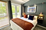 Daisy Lodge double bedroom - Florence Springs Luxury Lodge breaks, Tenby, Pembrokeshire, South West Wales