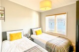 Monterey Lodge twin bedroom - Florence Springs Luxury Lodge holidays with hot tubs, Tenby, Pembrokeshire, South West Wales