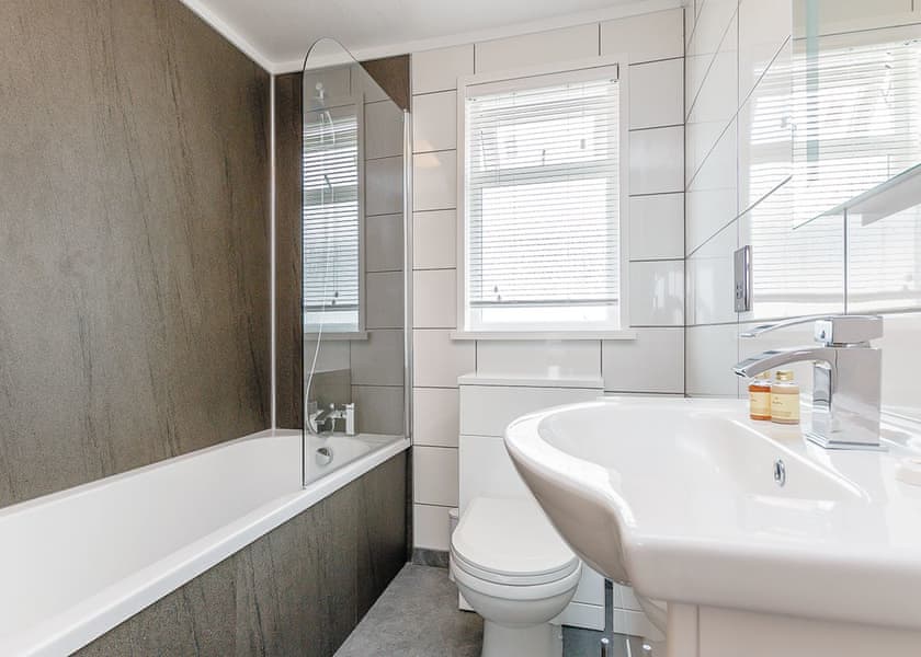 Willow Lodge bathroom - Florence Springs Luxury Lodges with hot tubs, Tenby, Pembrokeshire, South West Wales