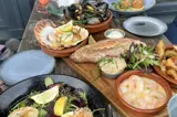 Delicious seafood at The Stone Crab - 5 minutes from Florence Springs Luxury Lodges, Tenby, Pembrokeshire, South West Wales