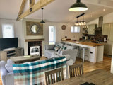 Foxglove Lodge living area - Florence Springs Luxury Lakeside Lodges, Tenby, Pembrokeshire, South West Wales
