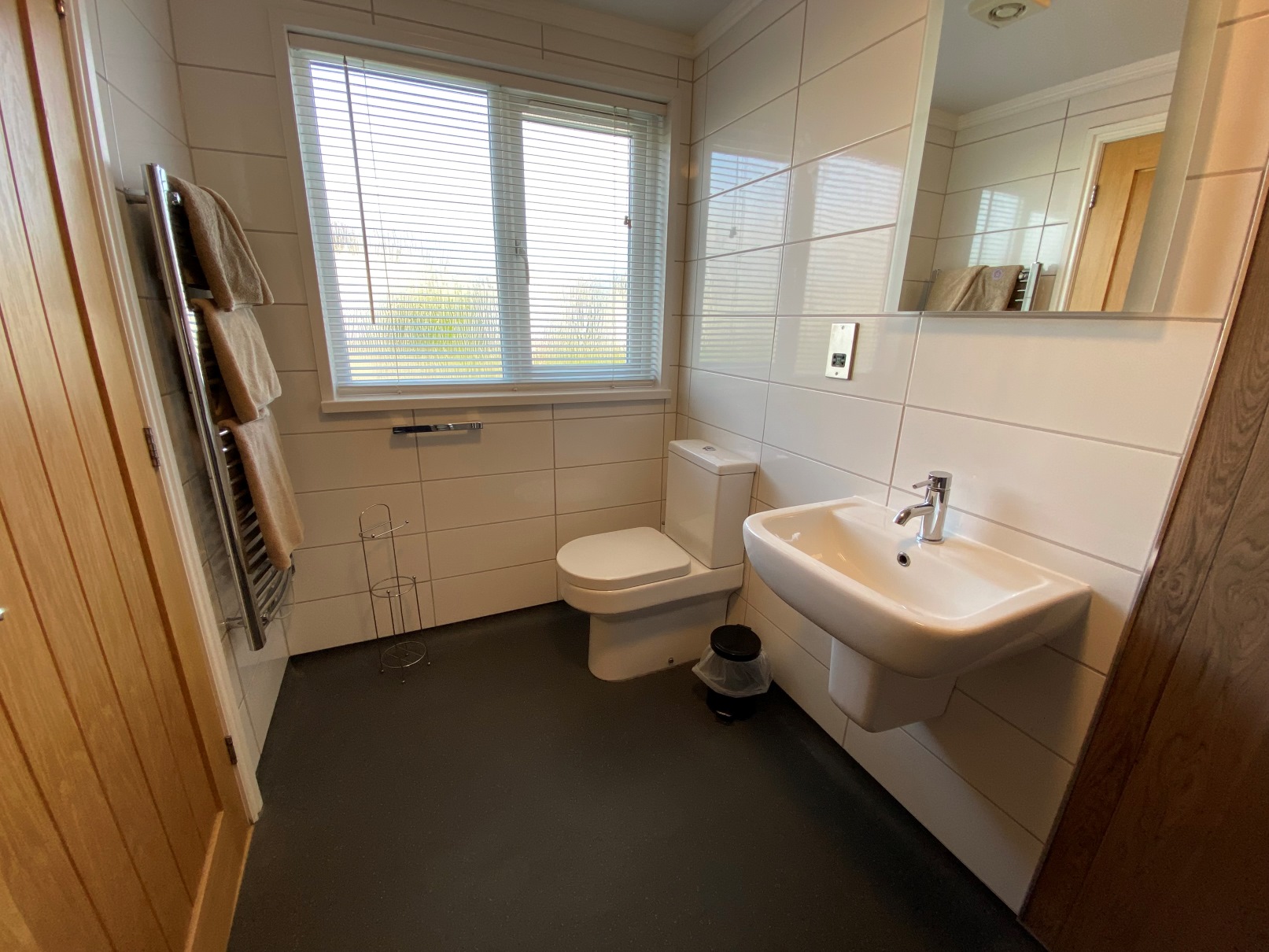 Poplar Lodge accessible wet room - Florence Springs Luxury Lodges, Tenby, Pembrokeshire, South West Wales