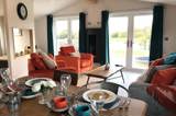 Juniper Lodge living area - Florence Springs Luxury Lodge breaks, Tenby, Pembrokeshire, South West Wales