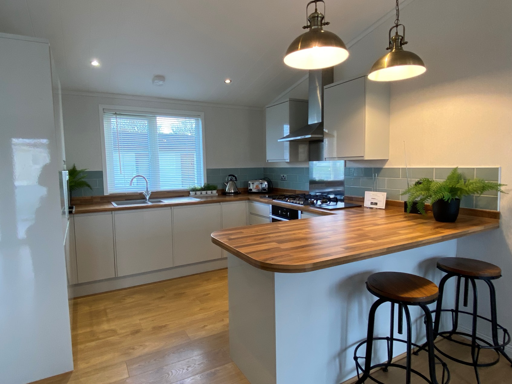 Poplar Lodge kitchen - Florence Springs Luxury Lodges, Tenby, Pembrokeshire, South West Wales