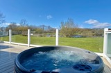 Hazel Lodge hot tub - Florence Springs Luxury Lodges, Tenby, Pembrokeshire, South West Wales