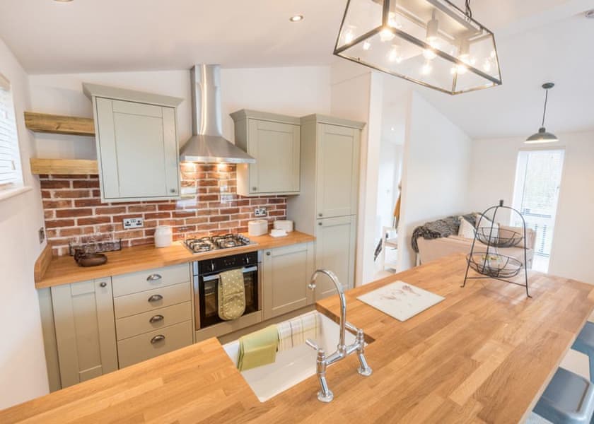 Primrose Lodge kitchen - Florence Springs Luxury Lodges with hot tubs, Tenby, Pembrokeshire, South West Wales