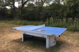 Outdoor table tennis at Florence Springs Luxury Lodges, Tenby, Pembrokeshire, South West Wales