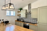 Bluebell Lodge kitchen - Florence Springs Luxury Lodges with hot tubs, Tenby, Pembrokeshire, South West Wales