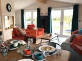 Juniper Lodge living area - Florence Springs Luxury Lodges, Tenby, Pembrokeshire, South West Wales